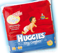 Huggies Dry Comfort Jumbo Baby Diapers - Baby Diapers
